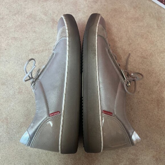 Dorking By Fluchos Karen Silver Metallic Lace Shoes Sneakers - Picture 8 of 13